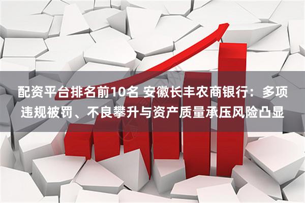 配资平台排名前10名 安徽长丰农商银行：多项违规被罚、不良攀升与资产质量承压风险凸显