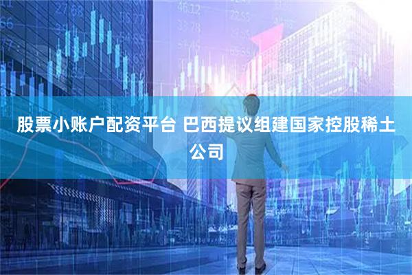 股票小账户配资平台 巴西提议组建国家控股稀土公司